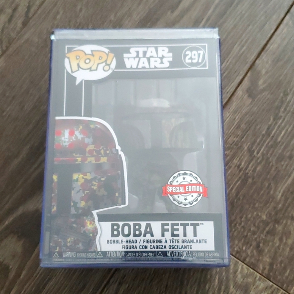 Star Wars Futura BOBA FETT Funko Pop #297 in Hard Stack Case Sealed
